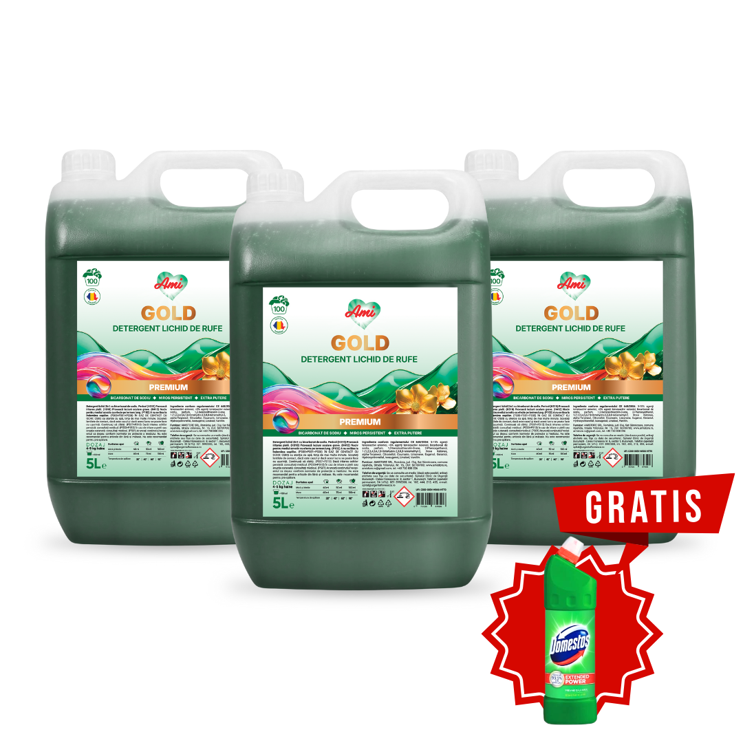 Pachet 3x Detergent AMI GOLD, 15L