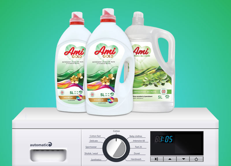 Pachet 2x Detergent GOLD + Balsam SPRING BLOSSOM, 15L