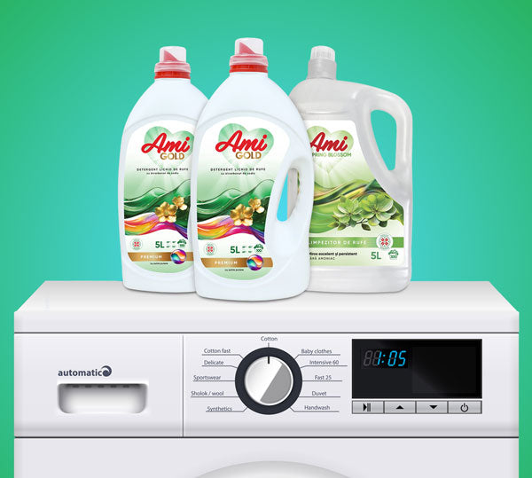 Pachet 2x Detergent GOLD + Balsam SPRING BLOSSOM, 15L