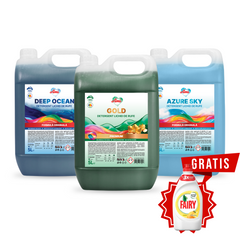 Pachet 3x Detergent Mix: GOLD, DEEP OCEAN, AZURE SKY, 15L