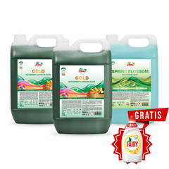 Pachet 2x Detergent GOLD + Balsam SPRING BLOSSOM, 15L
