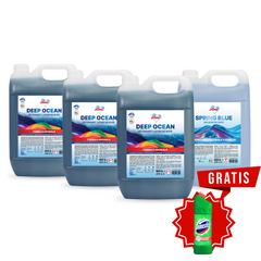 Pachet 3x Detergent DEEP OCEAN + Balsam SPRING BLUE, 20L