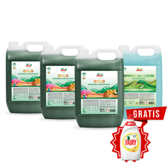 Pachet 3x Detergent GOLD + Balsam SPRING BLOSSOM, 20L